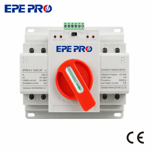 Interruptor de Transferencia Automática de Doble Alimentación EPEPRO PC EPM-C1 2P 100A 125A 110V 50/60Hz Monofásico 1S Tiempo de Transferencia para Generador - Product Image 1