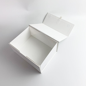 Sang Trọng Tùy Chỉnh Dập Nổi Tiêu Chuẩn Trắng Cứng Nhắc Có Thể Gập Lại Từ Tái Chế Vật Liệu Trang Phục Giấy Hộp Quà Tặng Quần Áo T-Shirt - Product Image 2