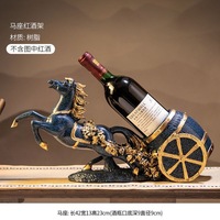 Figura de Caballo Esculpida en Resina Epoxi Moderna, Adorno Creativo para Sala de Estar y Soporte para Botellas de Vino, Decoración de Interiores para el Hogar