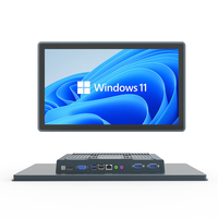 Panel de pantalla táctil todo en uno de 15,6/18,5/21,5 pulgadas PC IP65 PCAP IPC Fanless J4125 i5 i7 Linux Window Computadora industrial