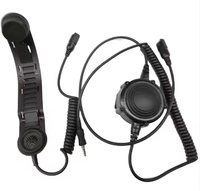 Système de communication anti-explosion, casque de communication par conduction osseuse pour pompiers avec 360 ℃   Connecteur rotatif PTT pour casque et talkie-walkie