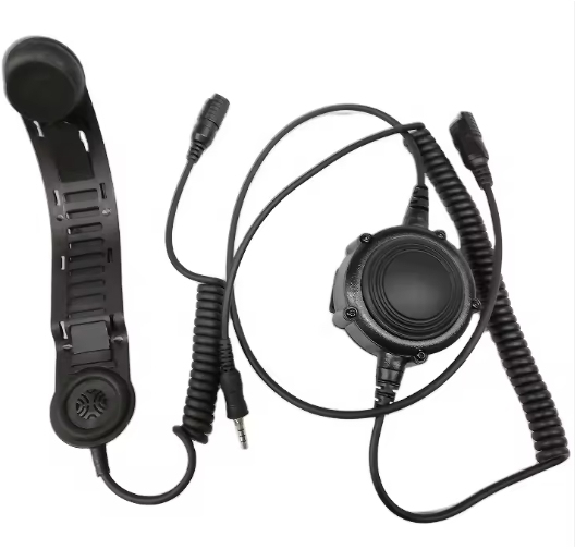 Explosion-proof Communication System Bone Conductive Firefighting Headset with 360℃ Rotary PTT Connect Helmet and Walkie Talkie