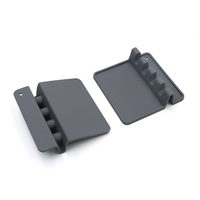 Support multifonctionnel en silicone pour spatules, cuillères et ustensiles de cuisine avec plateau anti-goutte et support pour couvercles de casseroles