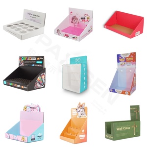 Custom PDQ Cardboard Tabletop Countertop Cosmetic Makeup Lash Display <b>Box</b> Cardboard Paper Counter Table Lipstick Display <b>Box</b> - Product Image 4