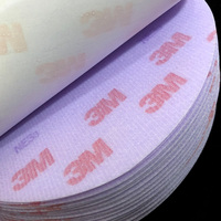 3M260L 152mm 6 pouces Disque de film de finition violet Hookit P1500 800 600 Grit Papier abrasif à sec Abrasif ultra-fin Polissage automobile