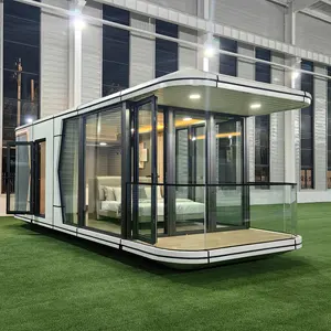 hebei winzige 40 fuß ranch mobile cobx premium hedge schlafzimmer kapsel möbliert camping urlaub container haus