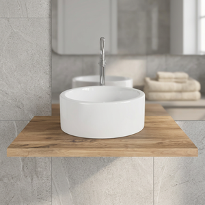Lavabo rond en céramique de 8 pouces à poser sur table, en granit, pour usage hospitalier, certifié ISO9001, design moderne, pour lavage des pieds - Product Image 5