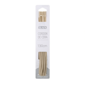Lacci cerati Ilan 130 cm beige per stivali e scarpe - Product Image 1