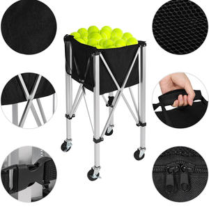 Chariot à balles pliable et détachable de haute qualité pour trémie à balles multisports de pickleball/baseball/tennis de grande capacité - Product Image 6