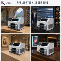 Imprimante UV de bureau DIY LAIKE à code QR pour coques de téléphone personnalisées, pièces de monnaie souvenirs, aimants de réfrigérateur et balles de golf