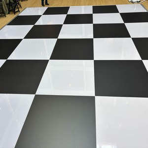 Pista de Baile a Cuadros Blancos y Negros para Interiores/Exteriores para Decoración de Eventos, Bodas y Fiestas - Product Image 5