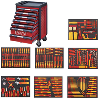 S691-198 SFREYA VDE 1000V boîtier d'outils d'isolation isolé double couleur 198 pièces ensemble d'outils combinés
