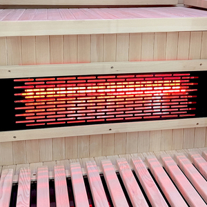 Cabine de sauna infrarouge, cabine de sauna entièrement vitrée, sauna infrarouge lointain pour 2 personnes avec chauffage en fibre de carbone pour la maison, la salle de sport, le spa et la détoxification - Product Image 4