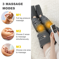 Masseur de jambes à air chauffant LUYAO pour la circulation et le soulagement de la douleur, masseur de pieds et de mollets pour la récupération musculaire et la relaxation