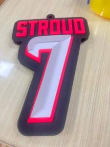 SportsLogos Liga Nacional de Fútbol 3D Big LOGO Player Fan Chain Collar de espuma personalizado con jugador Número de equipo Sports Fan Gear - Product Image 5