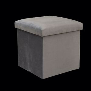 Modern Stool Living Room Furniture <b>Storage</b> Box Fabric Stainless Steel Bamboo Highest Quality Sample Available Stools Counter - Product Image 2