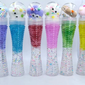 Wholesale 6 Pack DIY Magic Slime Kit Creative Educational Kids Transparent <b>Soft</b> S- <b>Shaped</b> Slime With Plush Toys - Product Image 1