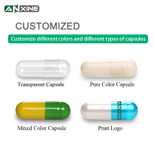 Capsules végétariennes vides ANXINE, taille 00, 0, 1, 2, 3, 4, transparentes, en cellulose végétale biologique, Pullulan, HPMC - Product Image 4