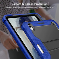 Étui robuste en silicone pour tablette iPad 10e génération 10,9 pouces, coque pour iPad 11e génération A16 11 pouces avec béquille intégrée et support pour stylet