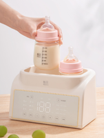 NCVI Chauffe-biberon électrique portable de voyage pour bébé avec double chauffe-biberon numérique et chauffe-lait pour le lait maternel