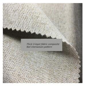 Double Side Biancheria Colorata 100% Blackout Rumore Smorzamento Nessun Rivestimento <span class=keywords><strong>Tenda</strong></span> Della Finestra - Product Image 2