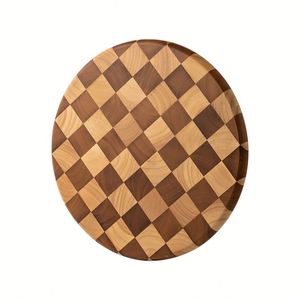 Nouvelle planche à découper en bois compatible avec les couteaux, avec rainure pour les jus et poignées antidérapantes - Product Image 1