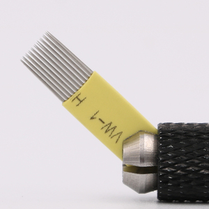 Microblading Shading Blade Tattoo <span class=keywords><strong>Aguja</strong></span> en forma <span class=keywords><strong>de</strong></span> U DOBLE FILA Microblading <span class=keywords><strong>Aguja</strong></span> para 3D Fog Eyebrow & Lip Tattoo - Product Image 6