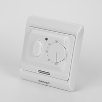 Thermostat de sol radiant moderne et écologique, anti-inflammable, en PC, pour le contrôle de la température des systèmes de chauffage au sol en hôtels et appartements