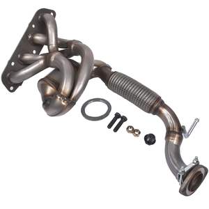 Auspuff anlage Universal Y-Rohr Edelstahl Y-Rohr Adapter 3 "Single 2.75" Anschluss für Katalysator - Product Image 6