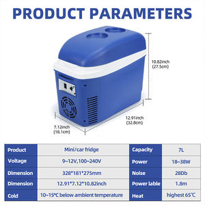 <span class=keywords><strong>7L</strong></span> портативный автомобильный холодильник для автомобиля для дома, автомобиля двойного назначения, уличный грузовик, холодильник, студенческое общежитие, небольшой мини-холодильник - Product Image 4