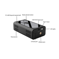 Démarreur de batterie multifonction 4-en-1 avec compresseur d'air, courant de crête 3000A, batterie lithium polymère 29600mAh, booster de puissance 7 BAR