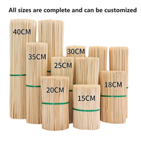 Bâtonnets à kebab cylindriques ronds de 10 pouces en vrac 	 Bâtons de bambou naturels, brochettes de bambou, brochettes de bambou pour barbecue du Vietnam