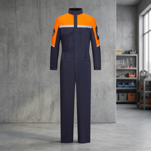 Tenue de travail unisexe haute visibilité, personnalisée, résistante aux acides, aux alcalis et antistatique, pour le transport, la construction, le soudage, le charbon, l'huile, le gaz, avec bandes réfléchissantes - Product Image 2