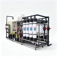 Système de Traitement d'Eau par Ultrafiltration (UF) sur Châssis, Contrôlé par PLC, avec Pompe et Moteur, Dosage et Recyclage, 25T/H, Garantie 1 An