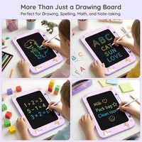 Tableaux d'apprentissage pour enfants HX, Tableau de dessin et d'écriture LCD portable Magic Stage, 8,5 pouces, Ardoises d'écriture, Tableau de dessin
