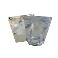 Op maat gemaakte logo PE stand-up pouches met aluminiumfolie, hersluitbaar, transparant, voor babyvoeding, noten, gedroogd fruit, theepoeder