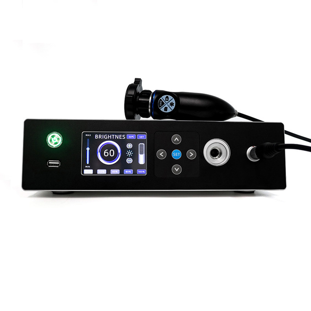 Medical 2 in 1 Endoscope Camera System, Rigid Endoscopic 1080P Full HD Image System with LED Cold Light Source for ENT