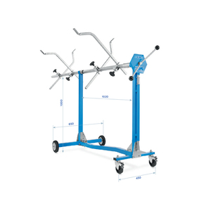 Soporte multifuncional OMCN 247/A para talleres de carrocería, reclinable 360 ° - Product Image 2