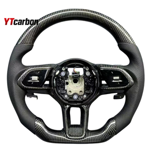 Pièces automobiles YTcarbon pour E-<span class=keywords><strong>Pace</strong></span> F-<span class=keywords><strong>Pace</strong></span> <span class=keywords><strong>I</strong></span>-<span class=keywords><strong>Pace</strong></span> XE XF, accessoires intérieurs de voiture, style racing, volant personnalisé en fibre de carbone véritable - Product Image 4
