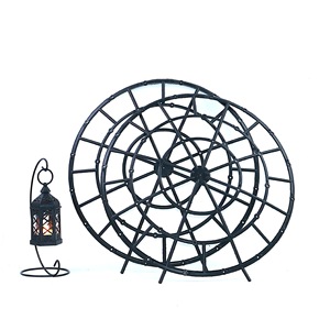 Guirnaldas de plástico de 35 cm y 40 cm, estilo chino negro, para la decoración de tumbas en el festival Qingming. - Product Image 1
