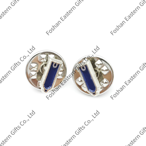 Épinglette d'officier maçonnique bleu or/argent Blue Lodge Junior Warden - Product Image 1