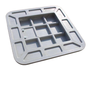 공장 맞춤형 유럽 표준 EN124 BMC FRP GRP 섬유 사각 손잡이 맨홀 커버 - Product Image 3