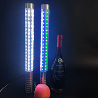 Bâton lumineux LED rechargeable à succès – Barre clignotante en métal pour soirées, clubs, Ramadan, remise de diplômes, présentation de bouteilles – Forme rectangulaire