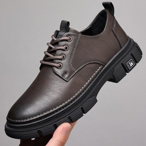 Up- 2097J Casual PU Leather Business Formal Shoes Lace up <b>Mens</b> Thick Sole Official <b>Dress</b> Shoes for Autumn - Product Image 1
