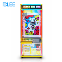 Machine à griffes commerciale BLEE, style arcade moderne, à monnayeur, avec cabinet en métal et plastique durable, jeu interactif à prix.