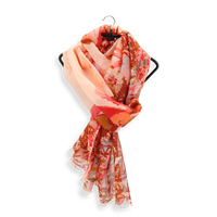 Design personnalisé imprimé écologique mélange de soie avec coton, modal, rayonne, bambou, lin, laine écharpes mixtes moins cher usine OEM ODM