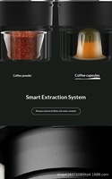 Machine à café à capsules semi-automatique portable, électrique, pression 20 bars, capacité 3-5 tasses, système d'eau chaude, pour camping-car et usage domestique