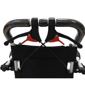 Fauteuil roulant manuel à hauteur réglable avec frein à main et grande roue - Product Image 5