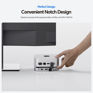 PULWTOP Mac Mini M4 Dock Stand con DP 4K 144Hz y HDMI 4K60, Mac Mini M4 Pro Hub con <span class=keywords><strong>4TB</strong></span> NVMe SSD Enclosure (SSD NO incluido) - Product Image 6