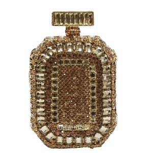 Bolso de mano de noche con diamantes de imitación para mujer, cartera de boda con cristales, bolso de mano brillante desmontable para invitadas de boda - Product Image 3